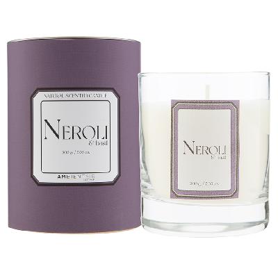 Свеча ароматическая sublime, neroli&basil, 40 ч