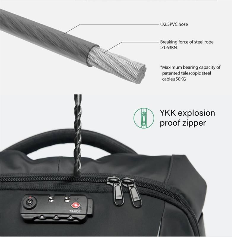 Рюкзак KORIN ClickPack 46х34х16 см, черный/серый