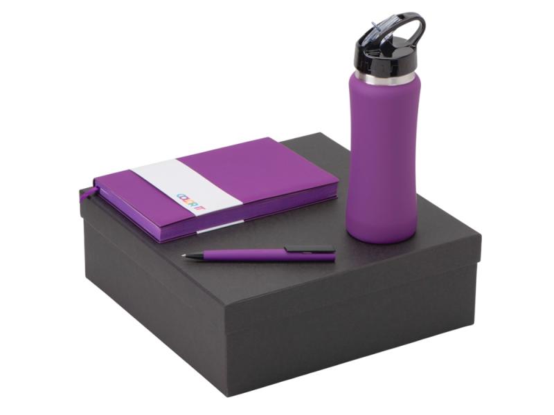 Подарочный набор c блокнотом C1, ручкой и бутылкой