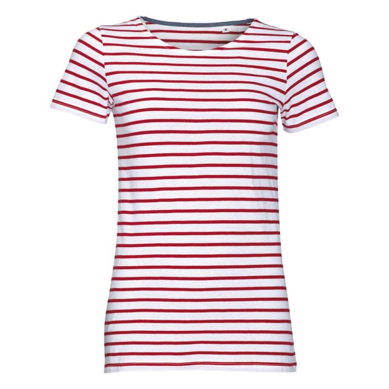 Футболка Miles Women белая с красным