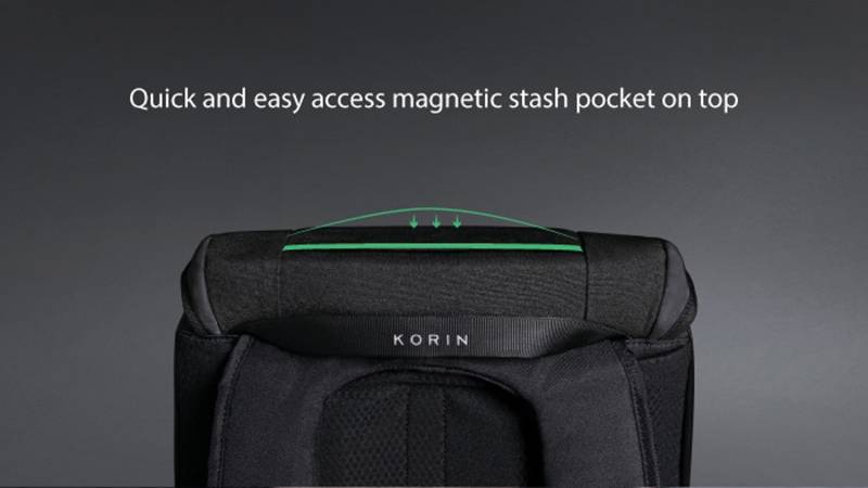 Рюкзак KORIN ClickPack X 45х32х15,5 см, с клапаном, черный