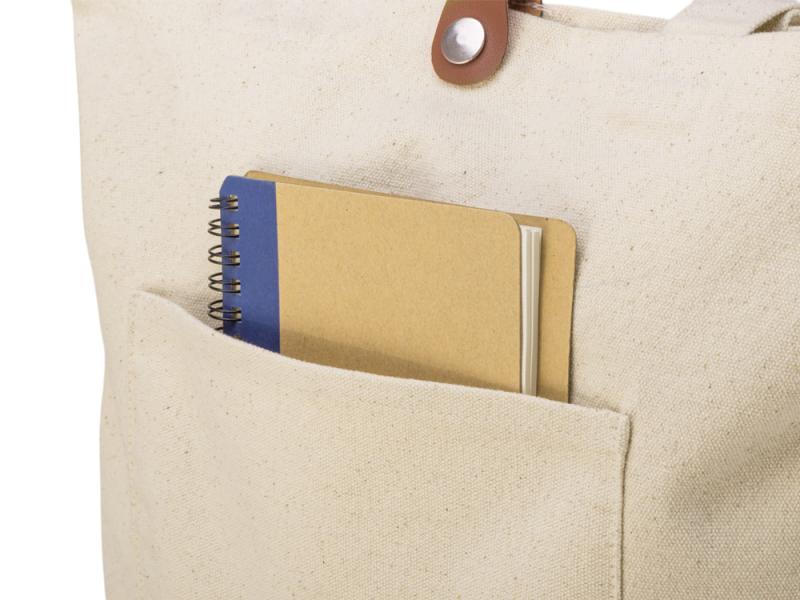 Cумка Clip из хлопка 340 г/м2 с застежкой из экокожи