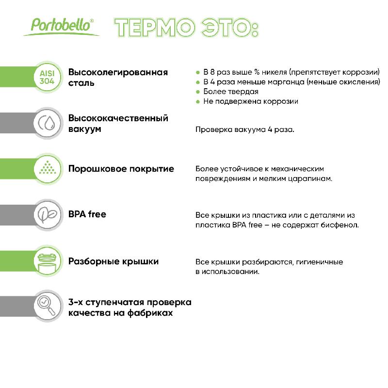 Термобутылка вакуумная герметичная Bosca