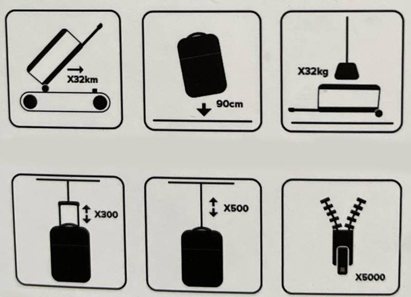 Чемодан складной Rollink Vega II 55x40x20 см, 2 колеса, черный
