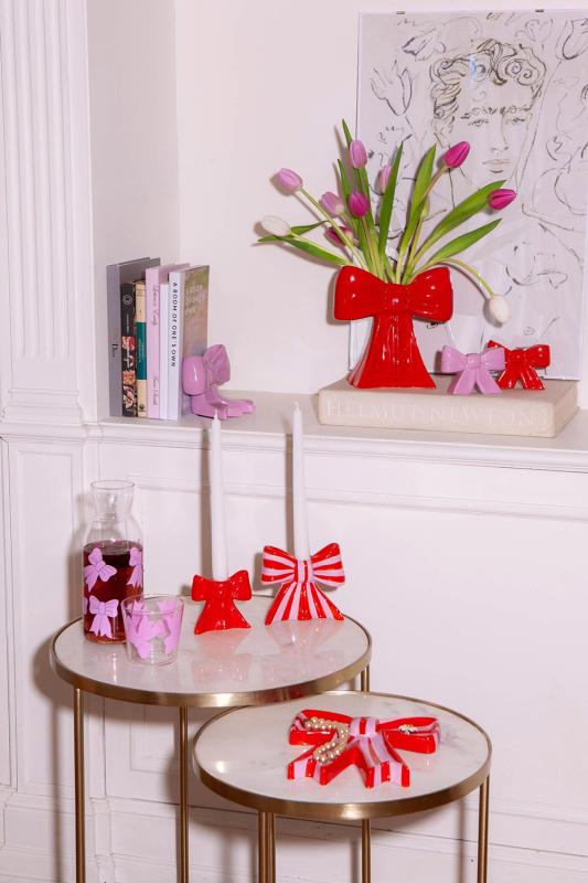 Подсвечник bow, 11х12х5 см, красно