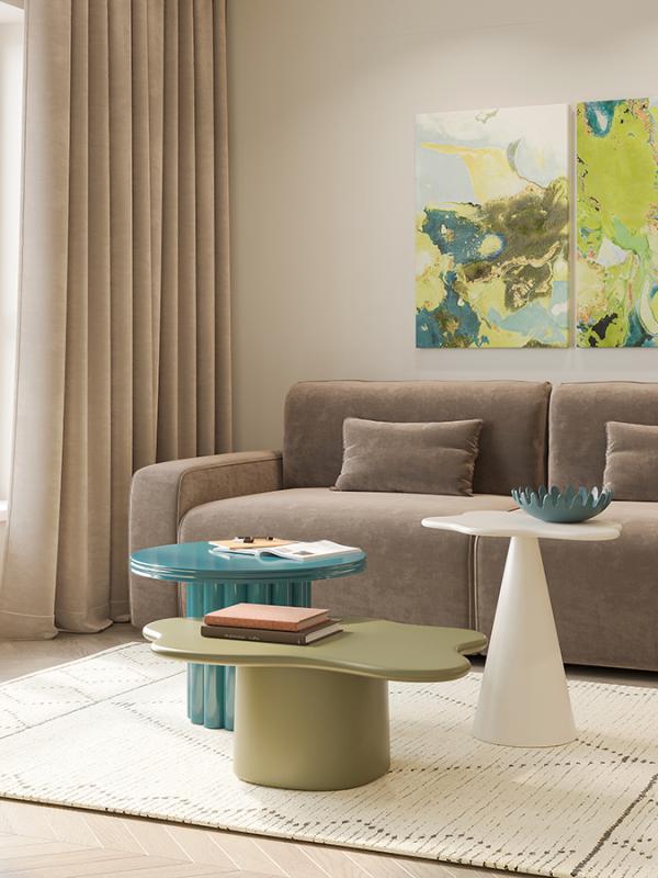 Столик кофейный vivlend, D57 см, глубоководный