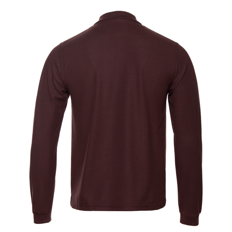 Рубашка поло мужская STAN длинный рукав хлопок/полиэстер 185