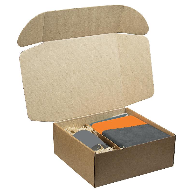 Набор подарочный Solution Prestige Trio ( ежедневник Flexy Smart Porta Nuba Latte, кружка Casa Grande Lupin Soft, ручка Zorro),  с оранжевым