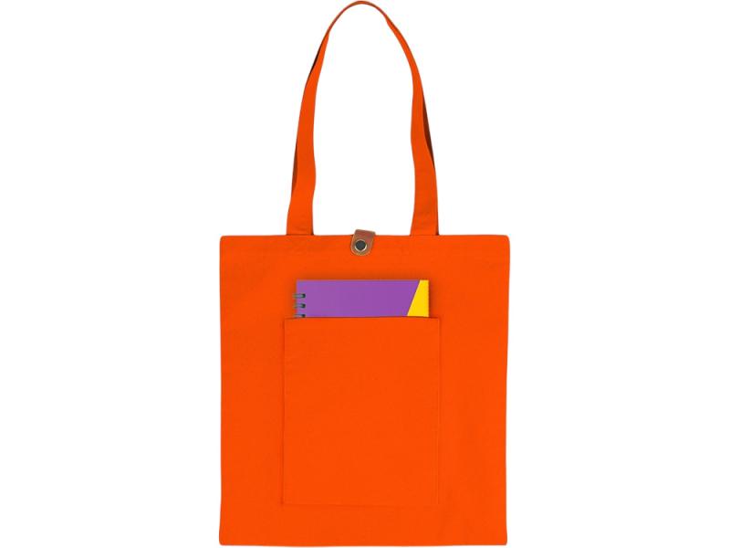 Cумка Clip из хлопка 340 г/м2 с застежкой из экокожи