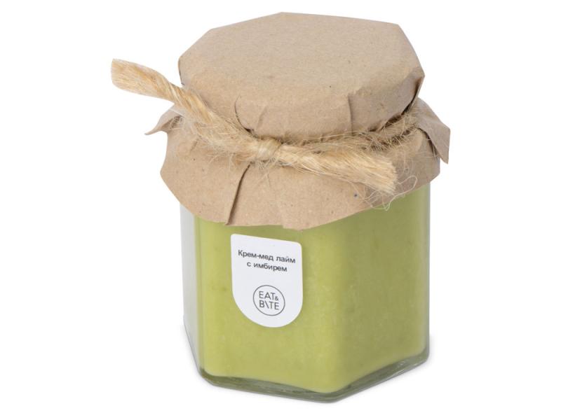 Подарочный набор: кукла фарфоровая, крем-мёд с лаймом и имбирем