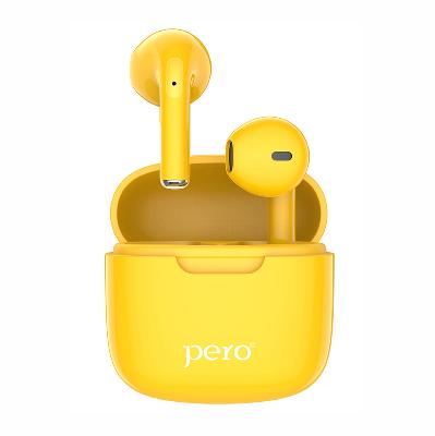 Наушники True Wireless PERO TWS05 COLORFUL, желтый