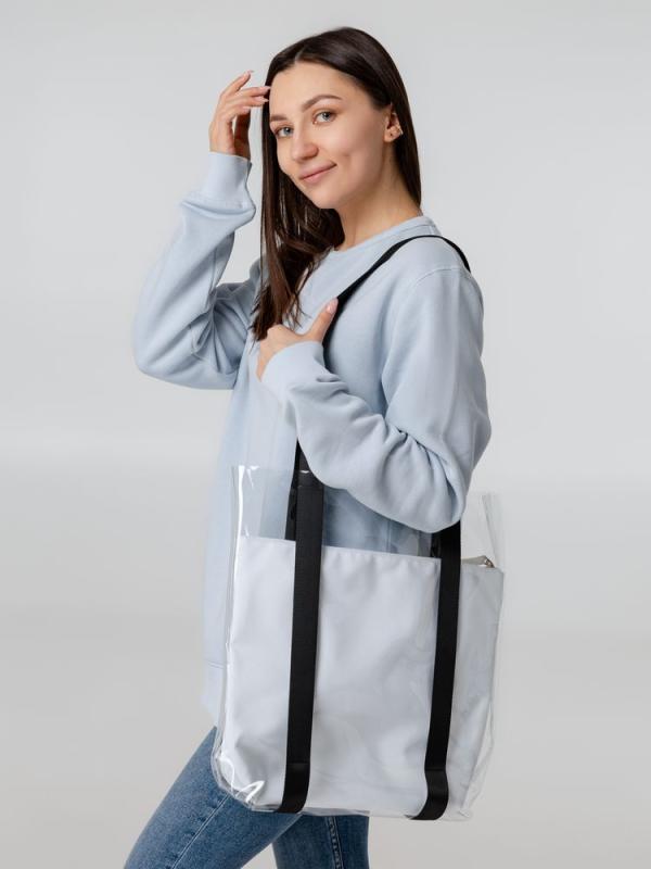 Шопер Clarity с голубым органайзером