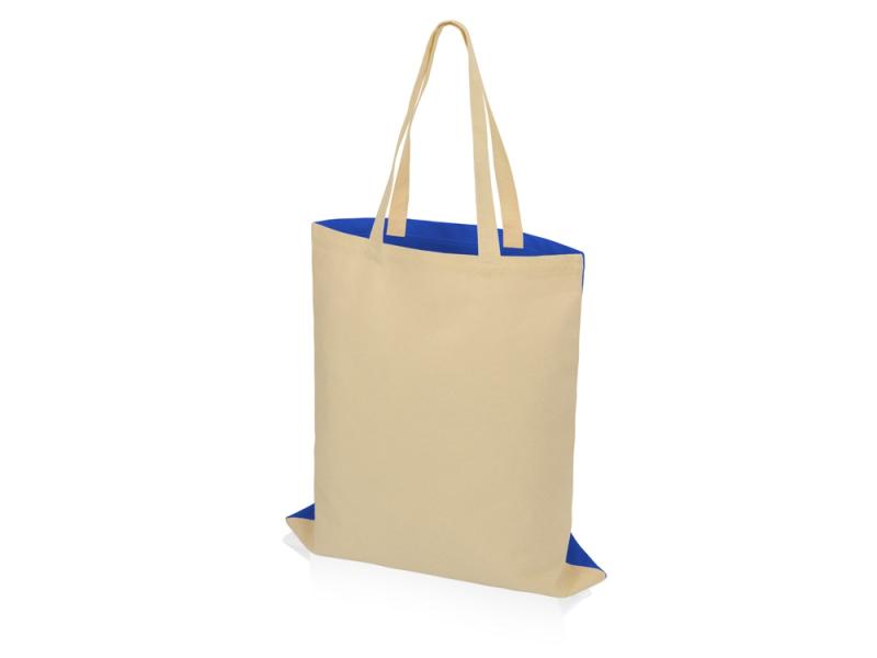 Сумка для шопинга Twin двухцветная из хлопка, 180 г/м2