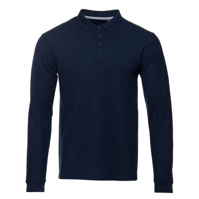 Рубашка поло унисекс STAN длинный рукав хлопок/полиэстер 185