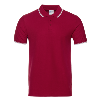 Рубашка поло мужская STAN с окантовкой хлопок/полиэстер 185