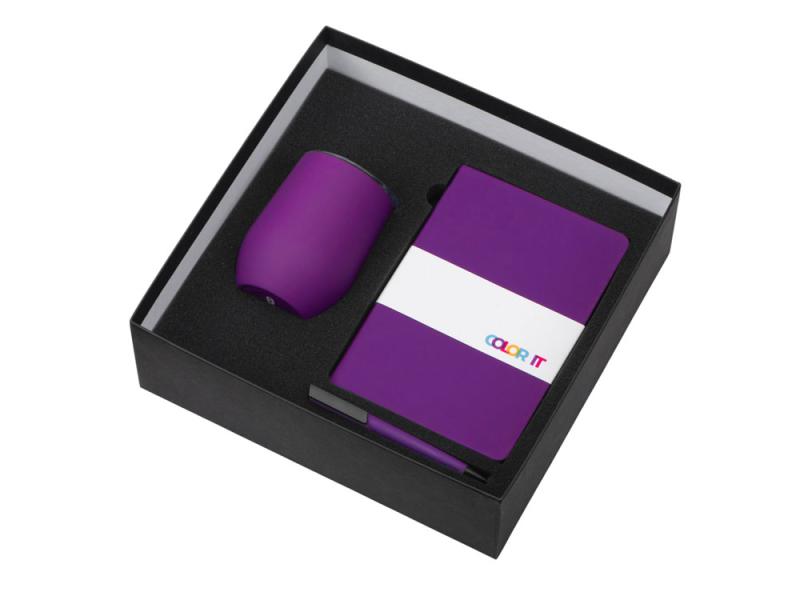 Подарочный набор Color it с блокнотом, пластиковой ручкой и термокружкой