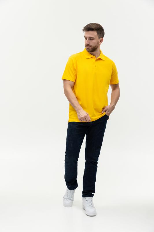 Рубашка поло мужская  STAN хлопок/полиэстер 185