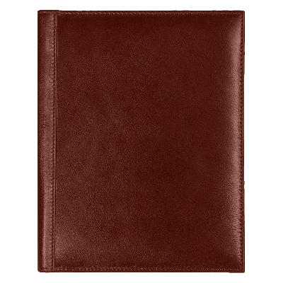 Суперобложка из натуральной кожи Universal leather размер А5+ ,  с блокнотом