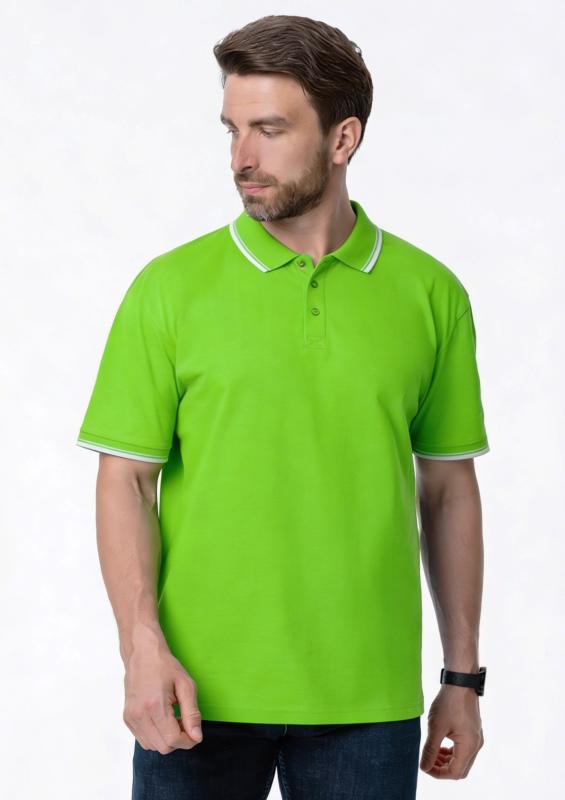 Рубашка поло унисекс STAN с окантовкой хлопок/полиэстер 185