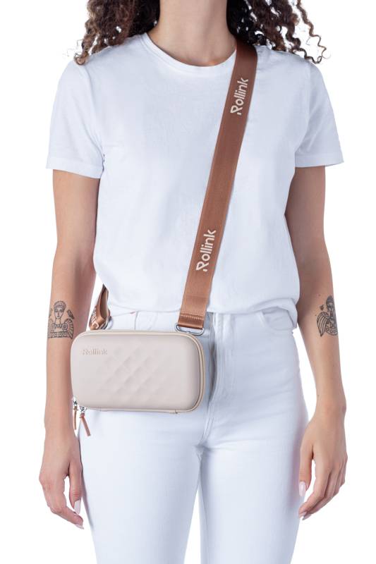 Дорожная сумочка Rollink Mini Bag Tour 21x12x6 см, персиковая