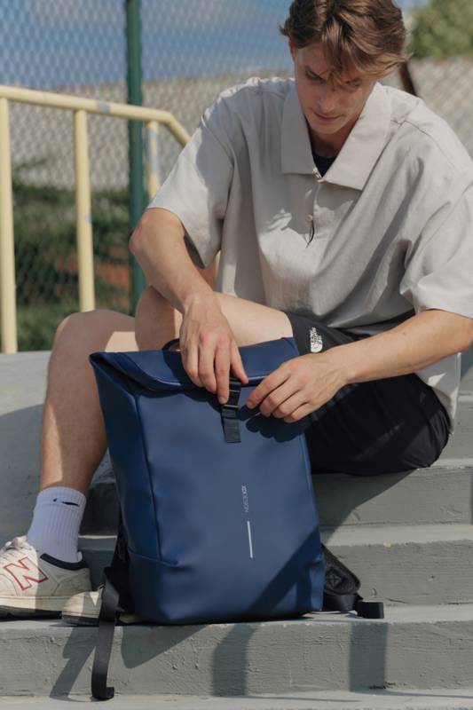 Антикражный водонепроницаемый рюкзак Urban Flap-Top, темно-синий