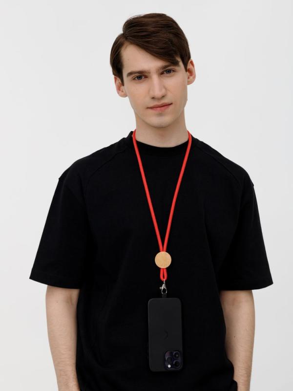 Шнурок для бейджа Tube Wood