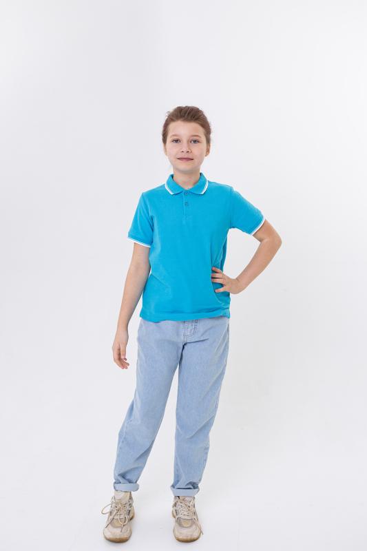Рубашка поло детская  STAN с окантовкой хлопок/полиэстер 185, 04TJ (32)
