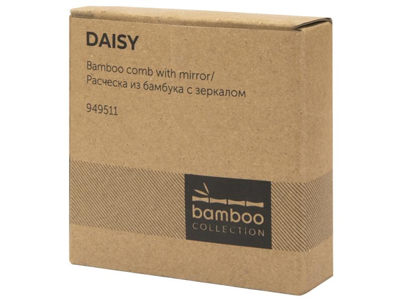 Расческа с зеркалом Daisy из бамбука