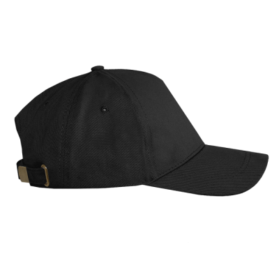 Бейсболка STAN 5 клиньев хлопок,260,112, Черный (20)