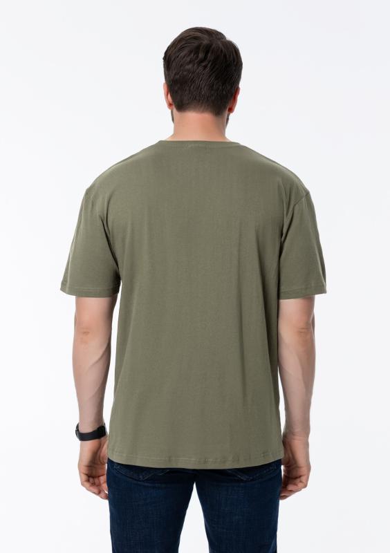 Футболка унисекс без бокового шва STAN хлопок 160, 02, Оливковый Хаки (36)