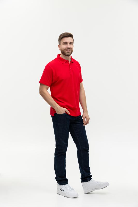 Рубашка поло мужская  STAN хлопок/полиэстер 185