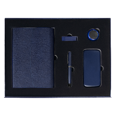 Набор подарочный Solution Prestige Сinque (Суперобложка, флешка, ручка шариковая, внешний аккумулятор, колонка)