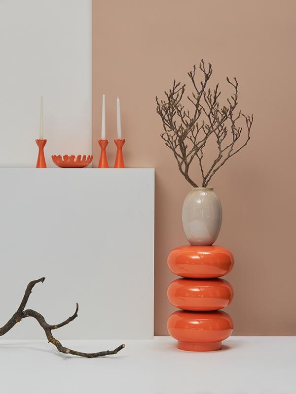 Подсвечник laminaria, 15 см, апельсин цедра