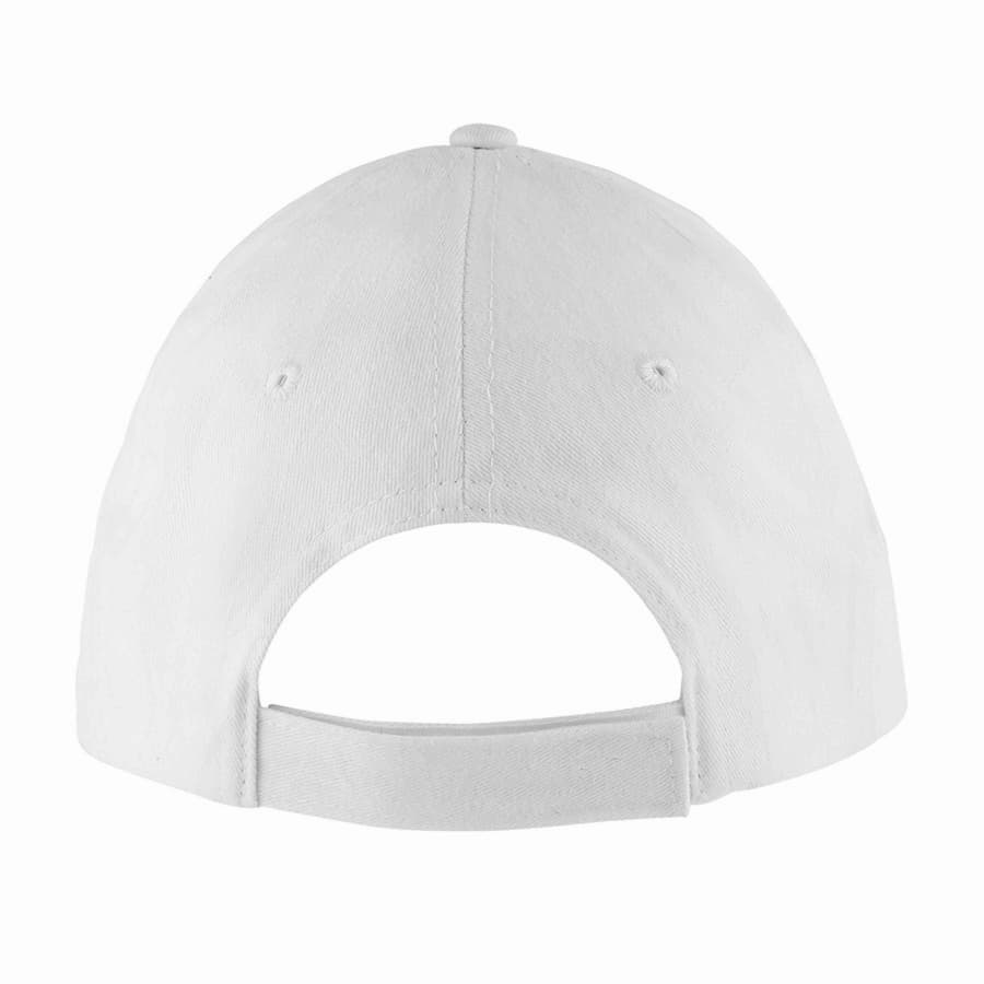 Бейсболка мужская "SOLAR", 6 клиньев, застежка на липучке, белый, 100% хлопок, 180 г/м2