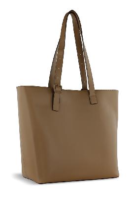 Сумкашоппер женская BUGATTI Zita, коньячная, полиуретан, 47 x 18 x 35 см