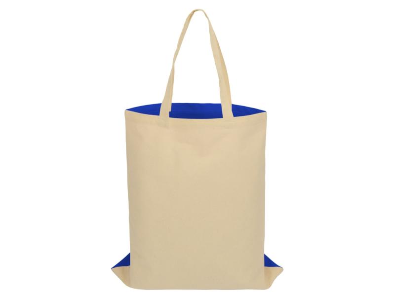 Сумка для шопинга Twin двухцветная из хлопка, 180 г/м2