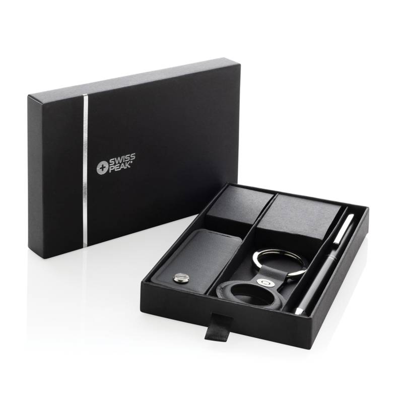 Чехол для ключей с ручкой в комплекте Swiss Peak Tula из переработанного полиуретана RCS