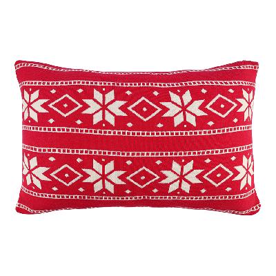 Подушка вязаная с новогодним рисунком frostwork из коллекции new year essential, 40x60 см