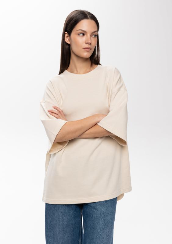 Футболка унисекс оверсайз STAN хлопок/полиэстер 260, 40, Молочный (11)