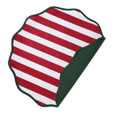Салфетка под приборы trendy christmas красного цвета из коллекции new year essential, D40 см