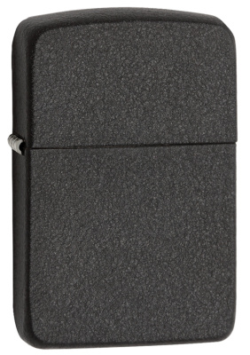 Зажигалка ZIPPO 1941 Replica, латунь с покрытием Black Crackle, овая, 38x13x57 мм