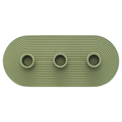 Подсвечник для 3 свечей из каменной керамики  из коллекции essential