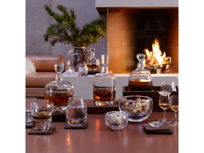 Декантер с деревянной подставкой islay whisky, 1 л