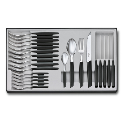 Набор из 24 столовых принадлежностей VICTORINOX Swiss Modern: 6 столовых ножей, 6 вилок,12 ложек