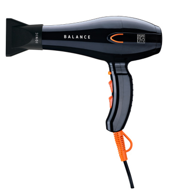 Фен DEWAL BEAUTY Balance Black, 2200 Вт, ионизация, 1 насадка