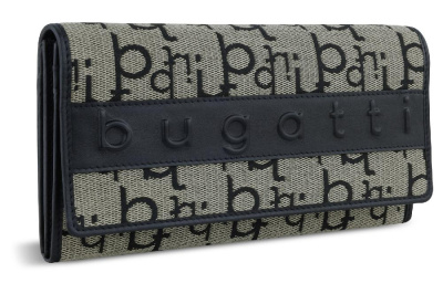 Кошелек женский BUGATTI Elea, жаккардволовья кожаполиэстер, 19х3х10 см