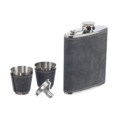 Набор SQuire фляга 0,18 л, 2 стопки, воронка, искусственная кожа