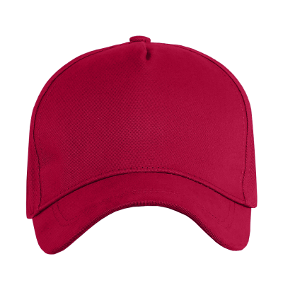 Бейсболка STAN 5 клиньев хлопок,260,112, Бордовый (661)