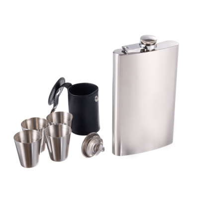 Набор SQuire фляга  0,27 л, 4 стопки, воронка из стали, чехол из искусственная кожи