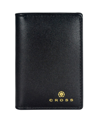 Визитница Cross Concordia Black, кожа наппа, гладкая, 10,5 х 7,5 х 2 см
